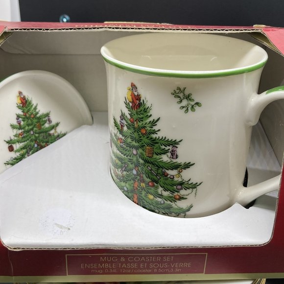 Spode Christmas Mug and Coaster Set - Picture 2 of 11